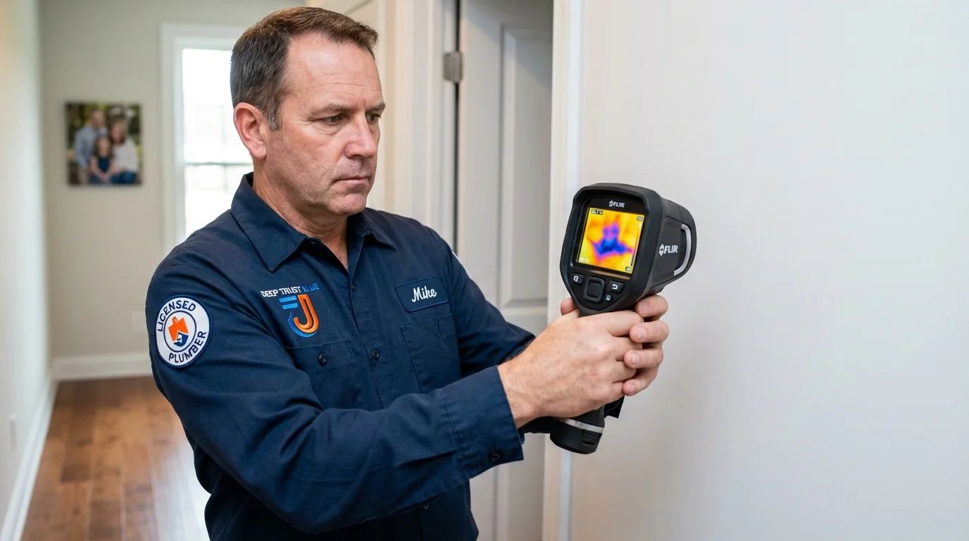 Thermal imaging leak detection by Johns Plumbing LLC in Robinson